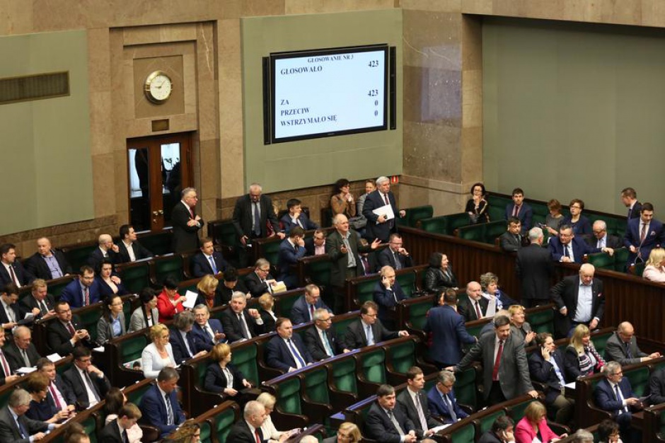 Od głosu wstrzymało się 3 parlamentarzystów Kukiz'15 (fot. Krzysztof Białoskórski/sejm.gov.pl)
