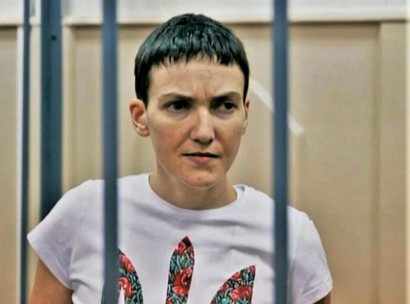 Nadiya Savchenko w roku 2015, rozprawa przed rosyjskim sądem, źródło: wikipedia.org/CC