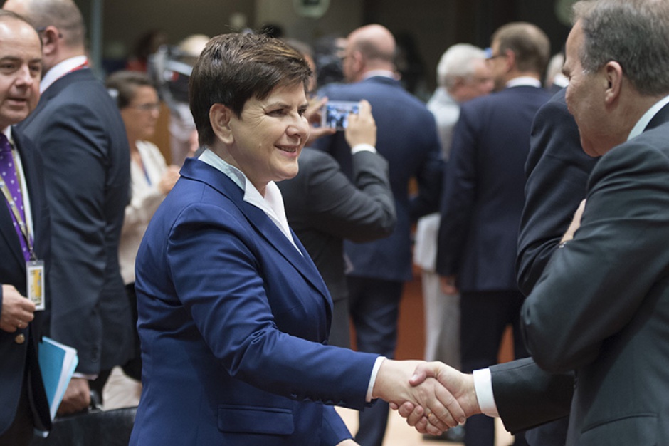 Szydło oceniła, że rozmowa nt. zmiany traktatu unijnego "budzi jeszcze opór czy niepewność" (fot.premier.gov.pl)
