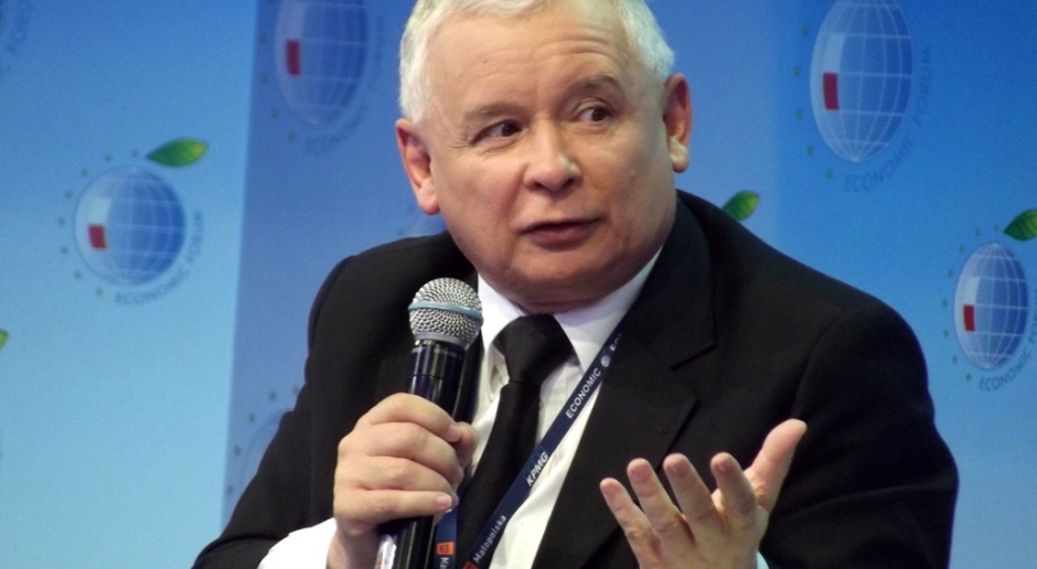 Lider PiS, Jarosław Kaczyński w czasie XXIII Forum Ekonomicznego w Krynicy w 2013 roku, źródło: Piotr Drabik/flickr.com/CC BY 2.0