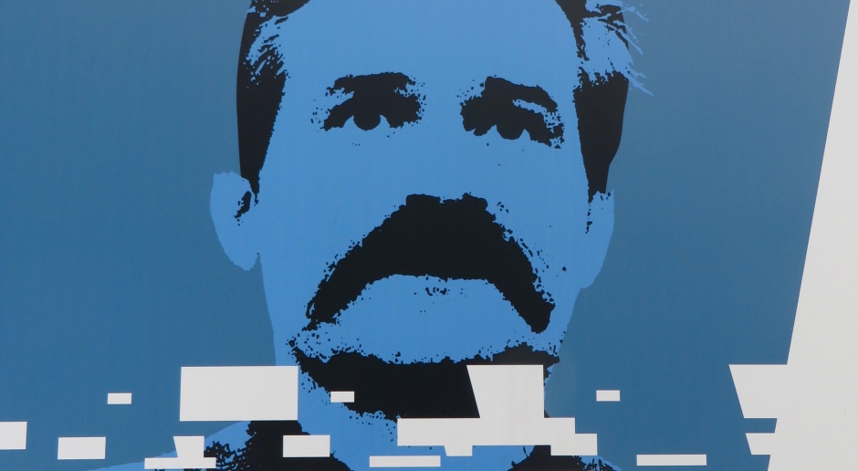 Podobizna Lecha Wałęsy z okresu strajków Solidarności z lat 80. XX wieku, źródło: Paul Downey/flickr.com/CC BY 2.0
