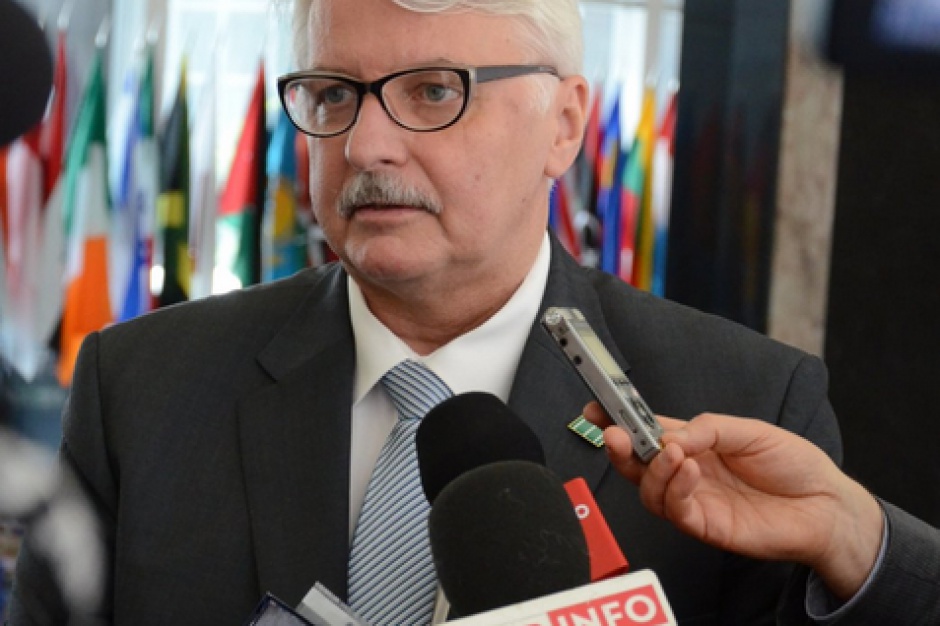 Witold Waszczykowski jest ministrem spraw zagranicznych RP od blisko roku. (źródło: MSZ/twitter.com)