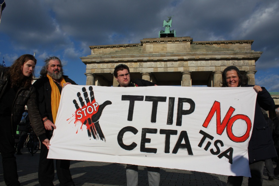 CETA przez miesiące wzbudzała protesty w całej Europie, źródło: flickr.com/CC