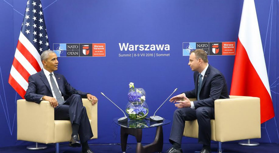 Ostatnim wielkim spotkaniem NATO był szczyt Sojuszu w Warszawie, na zdjęciu Andrzej Duda i Barack Obama, źródło: Prezydent RP/twitter.com