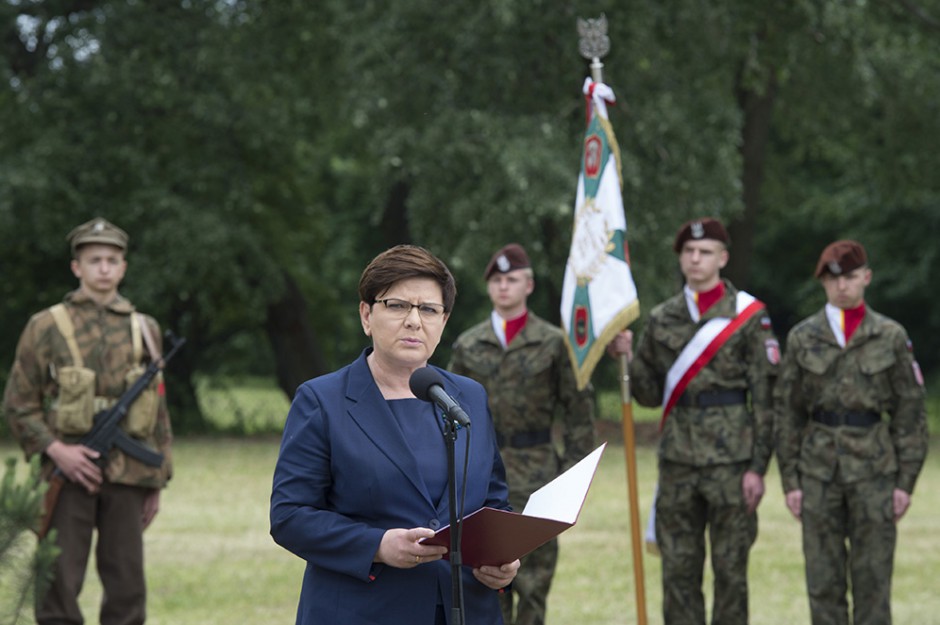 Premier Beata Szydło w czasie zeszłotygodniowej wizyty w Oświęcimiu, źródło: KPRM/domena publiczna