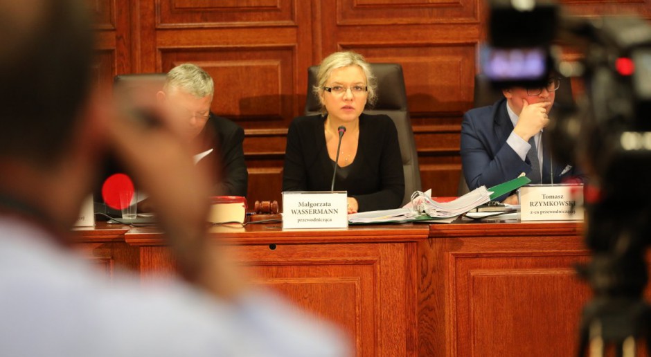 Przewodnicząca Komisji śledczej ds. Amber Gold Małgorzata Wasserman, źródło: Sejm RP/twitter.com