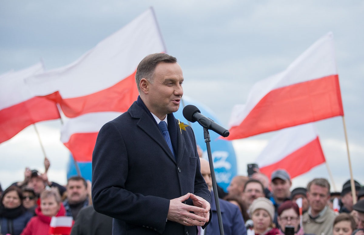81 proc. ankietowanych uważa, że Andrzej Duda odznacza się inteligencją i tyle samo postrzega go jako człowieka ujmującego i łatwo zjednującego sobie ludzi (Andrzej Duda, fot.prezydent.pl/Krzysztof Sitkowski)
