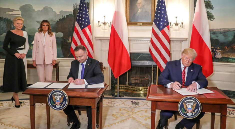 Andrzej Duda podczas wizyty w Waszyngtonie w czerwcu 2019 r.