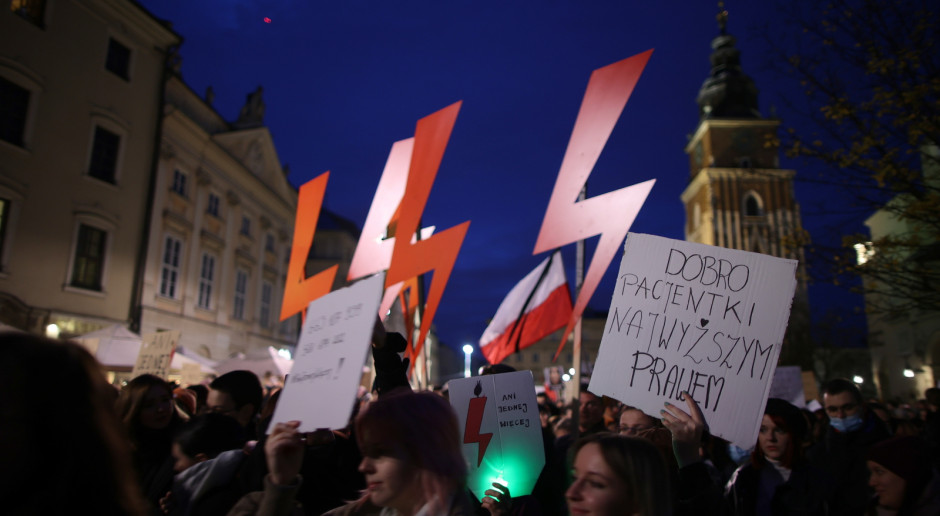 Katowice: Protest "Ani jednej więcej" na ul. Mariackiej